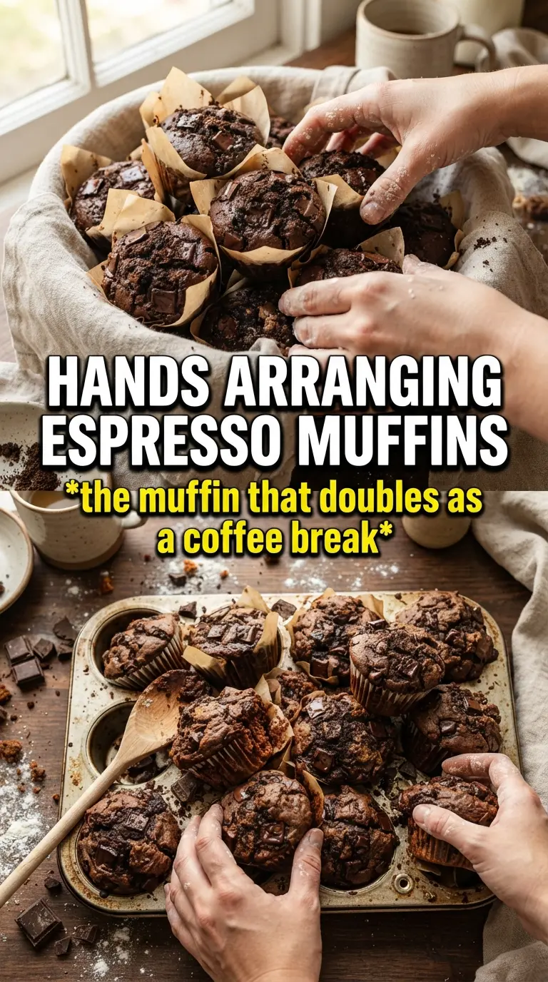 Double Chocolate Espresso Muffins rich mocha chocolate chips