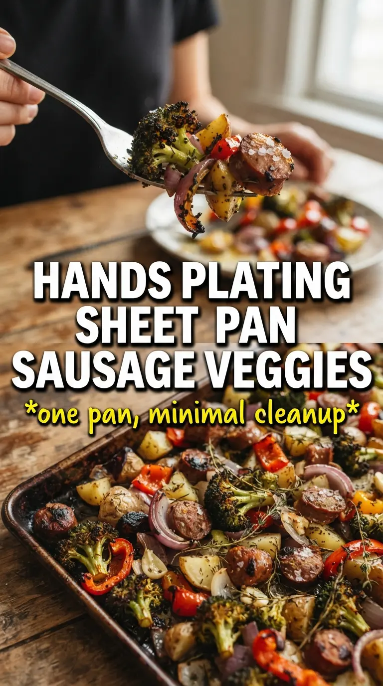 Sheet Pan Sausage and Fall Veggies caramelized savory glazed
