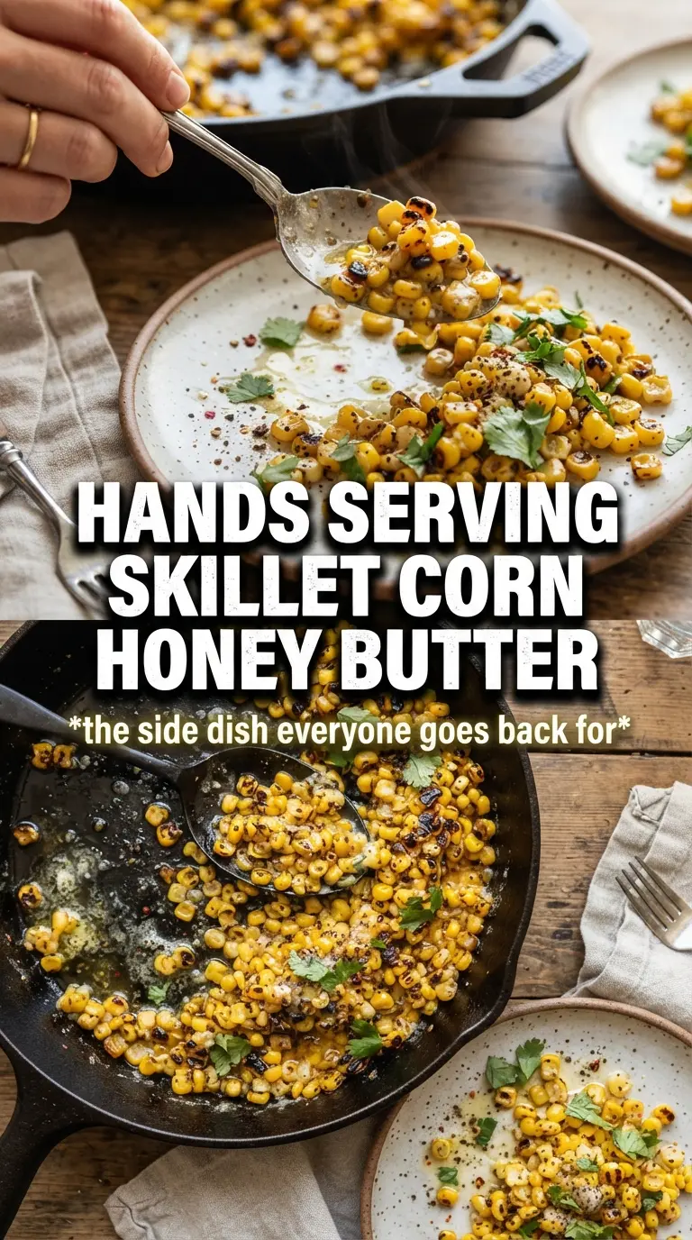 Skillet Corn With Honey Butter sweet smoky charred