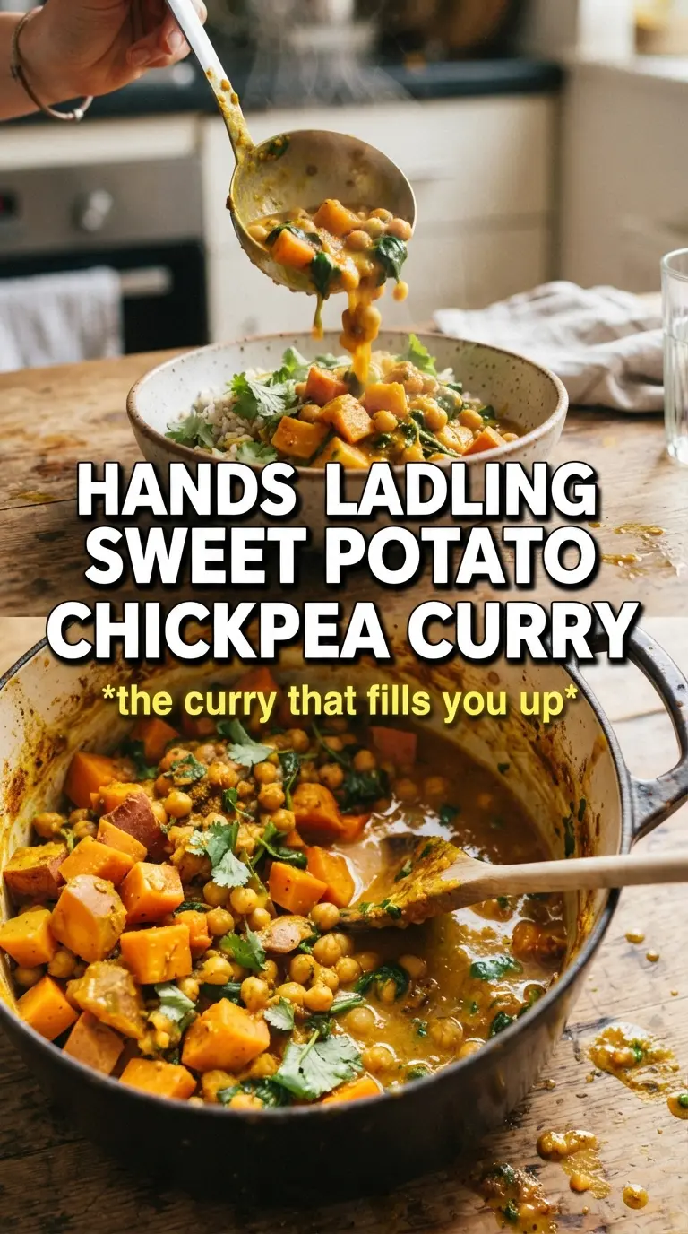 Sweet Potato And Chickpea Curry vibrant coconut curry