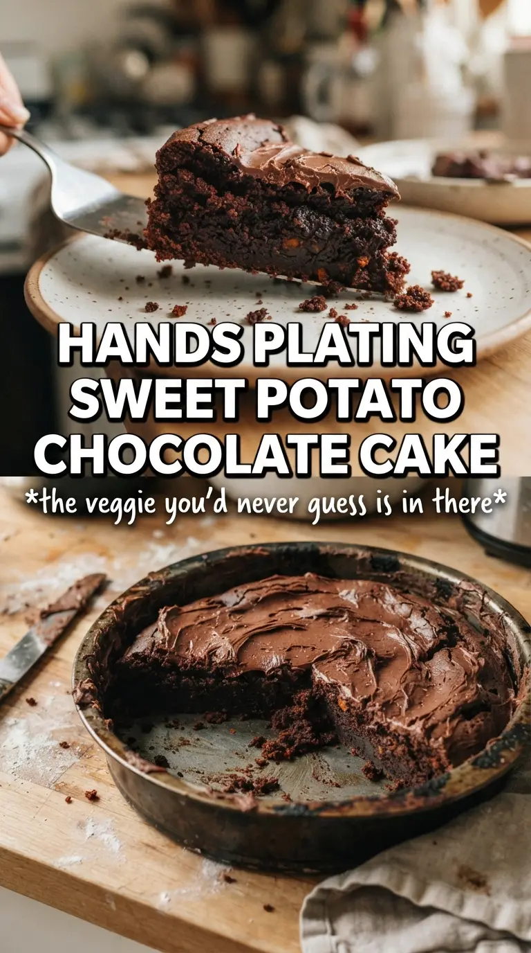Sweet Potato Chocolate Cake rich moist ganache