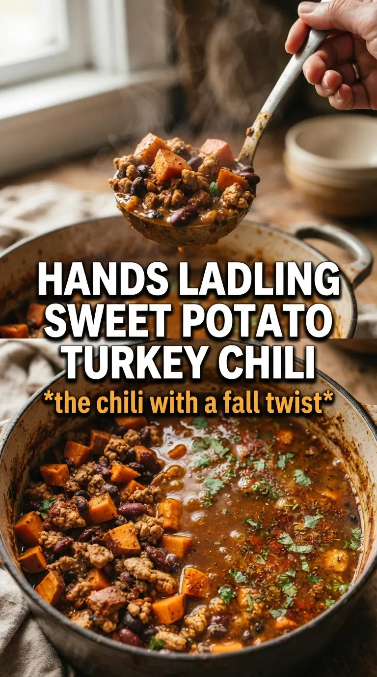 Sweet potato turkey chili hearty smoky